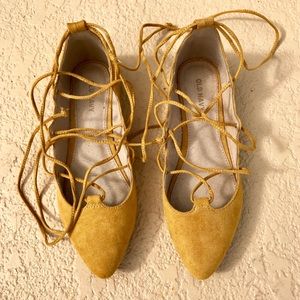 Old Navy lace up ballet flats